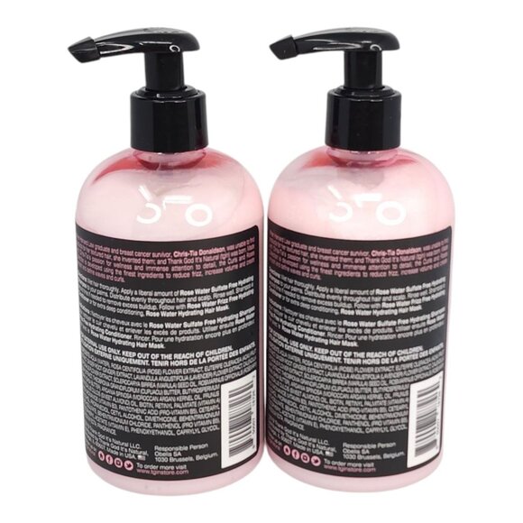 Tgin Rose Water Frizz Free Hydrating Conditioner 2 pk 13oz Rose Water - Picture 2 of 9
